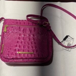 Brahmin Fuchsia Crossbody Bag